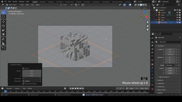 Blender Tutorial - Create Cool Looking Abstract Design From Default Cube In Blender 3.2 / #blender