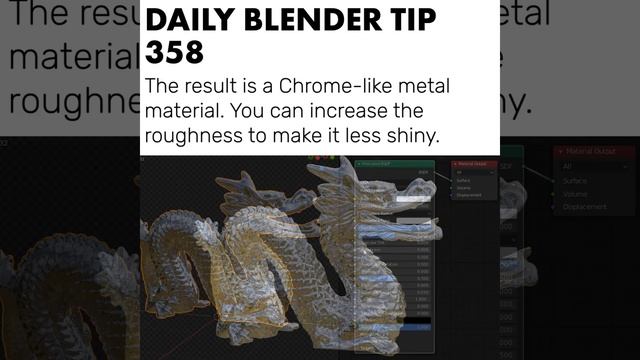 Daily Blender Tip 358 - Three Easy Materials (Blender 2.8)