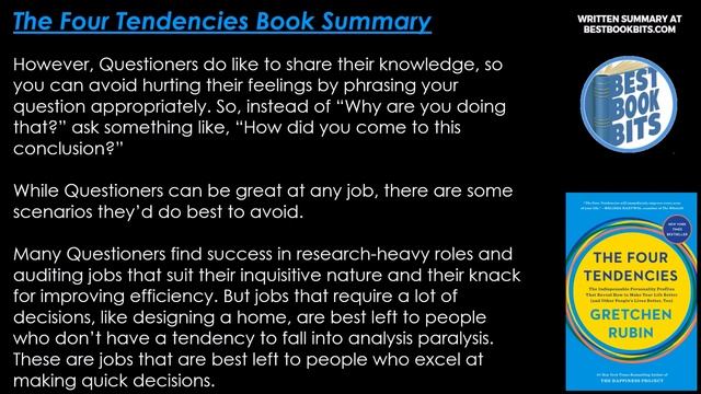 The Four Tendencies | Gretchen Rubin | Book Summary