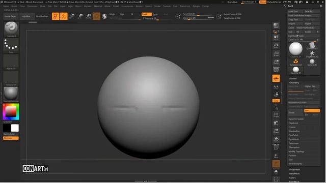 Curso Zbrush Completo - Aula 07 - Brushes e Skull