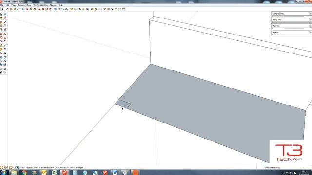 T3 Tecna UK: Basic Sketchup training - Sketching Exercise 2