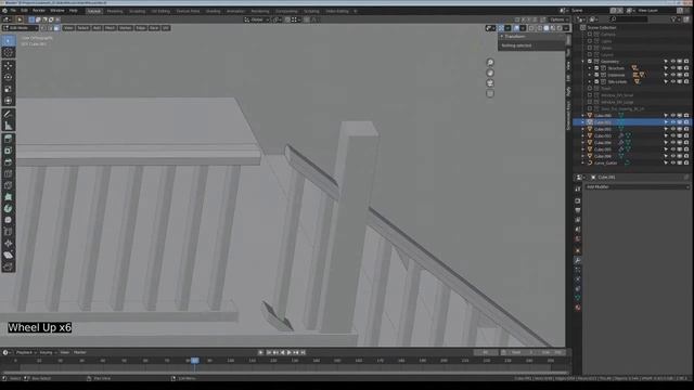 Blender 3D Abbott House - Part 10 (Time Lapse)