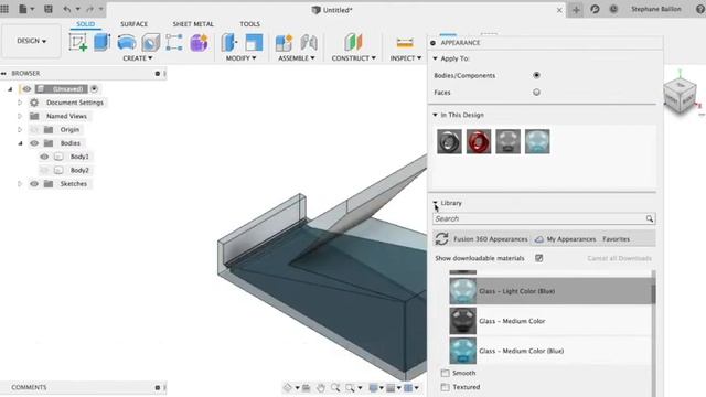 Fusion 360 - Support amplifié sans pile pour téléphone portable.