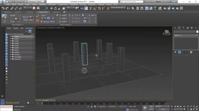 3ds Max - Tutorial menggunakan Object Paint (AtanStudioMY)