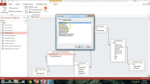 9. Finishing Up Our Relationships (Programming in Microsoft Access 2013) 🎓