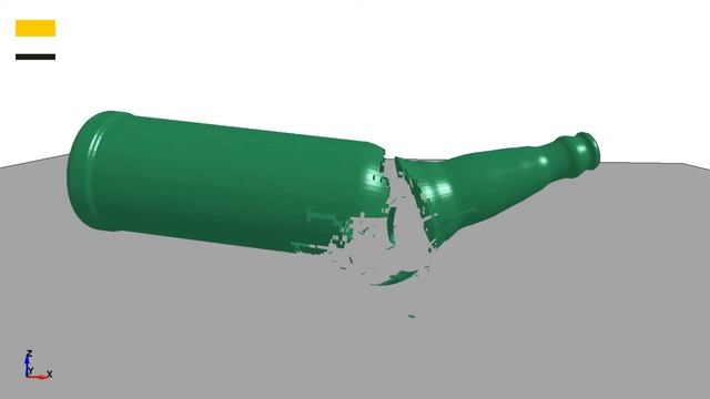 Glass Bottle Breaking | ANSYS LS-DYNA | SVS FEM