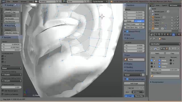 Blender retopo process