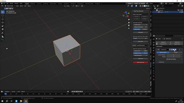 Как упростить полигонаж Хайполи модели в ZBrush и в Blender