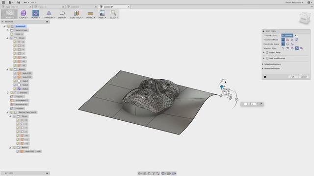 Fusion360 Face Carve