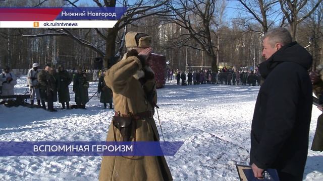 Военно-историческая реконструкция «Героический подвиг Александра Матросова» прошла в парке «Дубки»