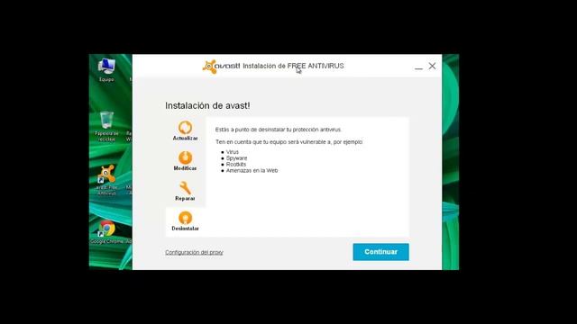 como desinstalar avast 2014 sin programas