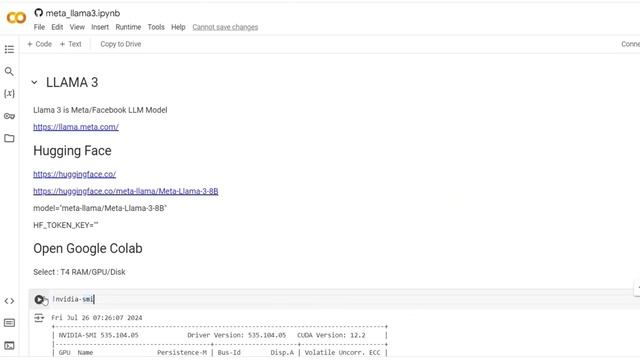 GenAI-LLM: Meta LLAMA3 Running on Google Colab | Tutorial & Demo