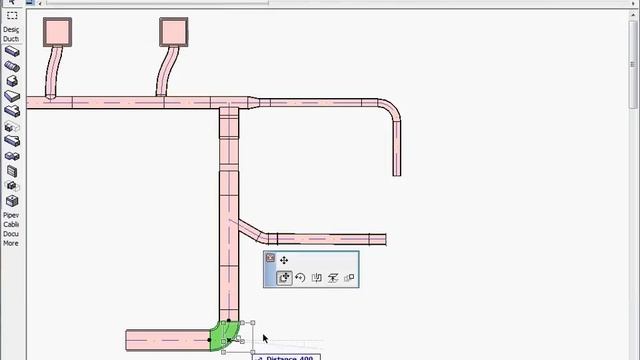 GRAPHISOFT MEP Modeler - Editing MEP Elements 3 - Editing MEP Elements