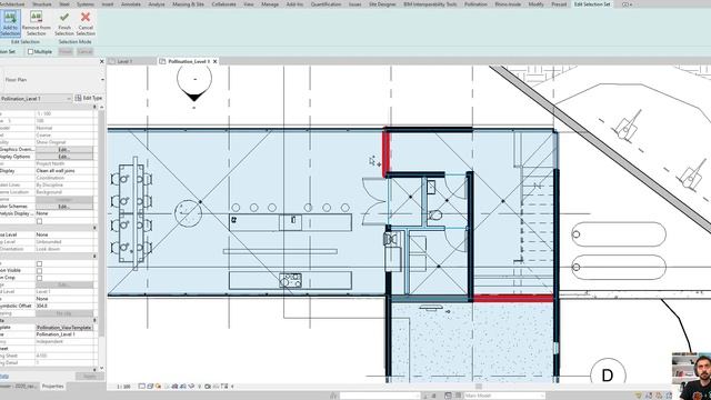 Align rooms to reference planes and model lines using Pollination Revit plugin