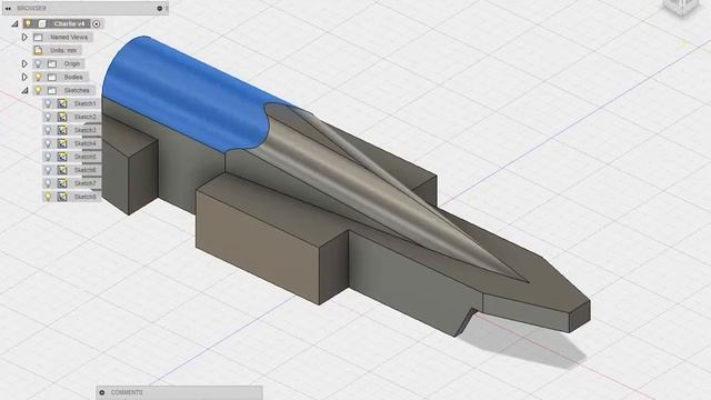 Basic F1 in Schools Car body in Fusion 360