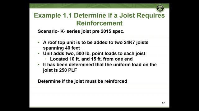 Evaluation and Modification of Open Web Steel Joists (Part I)