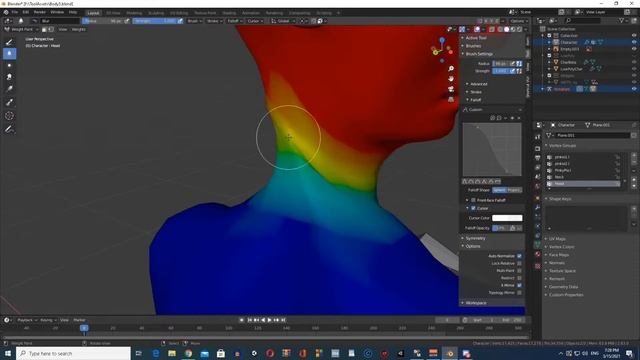 Weight painting in Blender! || Character Modelling #7