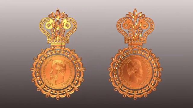 Серьги с камнями Николай 2 / earrings with stones Nicholas 2 / RHINO ZBRUSH