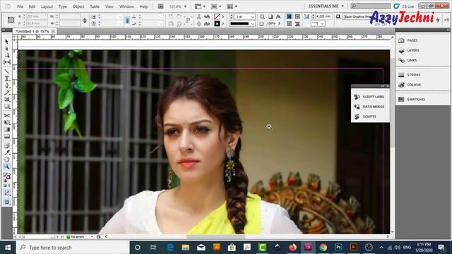 How to make Clipping Mask on Adobe Indesign in Hindi / Urdu