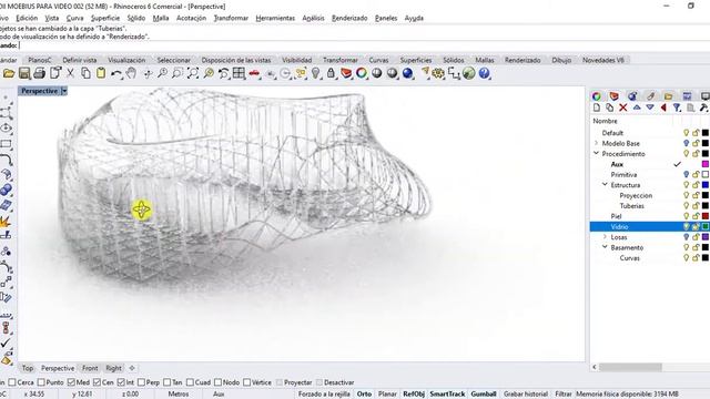 Pabellón Moebius - Instructivo paso a paso en Rhino 6