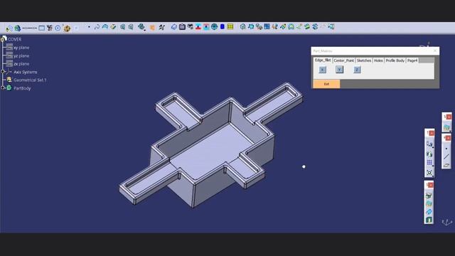 CATIA V5 Edge fillet macro part_2