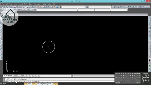 TUTORIAL NANOCAD CIRCLE