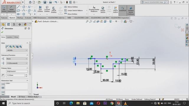 Solidworks Part Modeling Tutorial-2(How to use revolve tool)