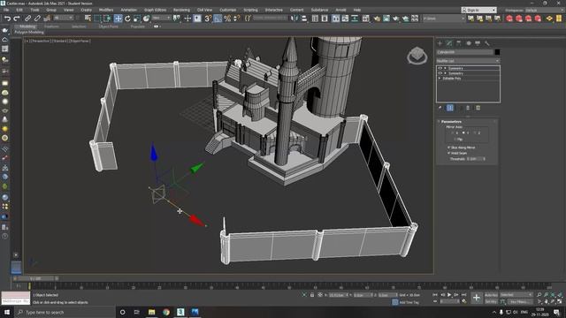 Modeling Castle  - 3ds max environment tutorial final part
