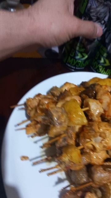 грибы шашлык