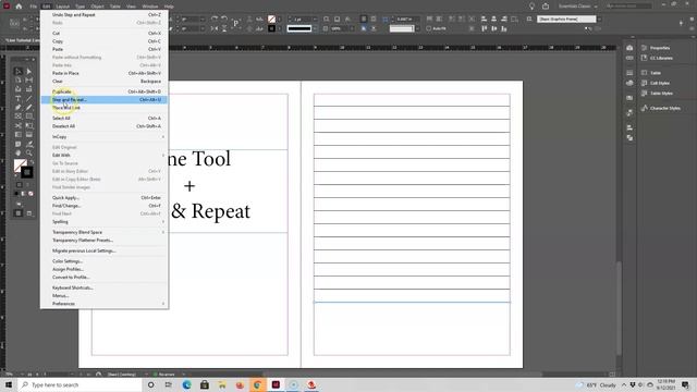 InDesign 2021 Tutorial for KDP Low Content Books | Create Lined Notebook Pages