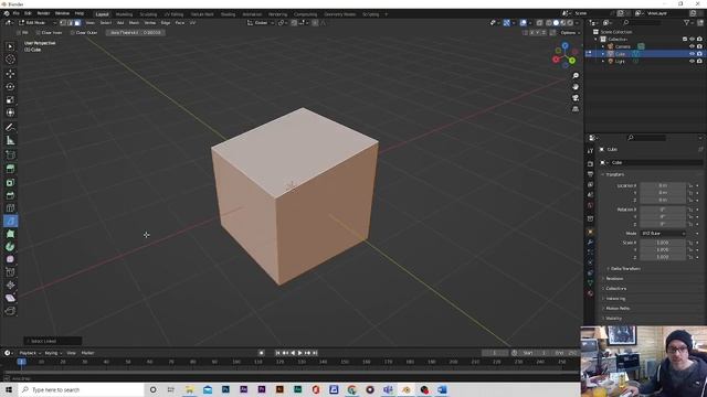 Blender Basics 03  Edge Slide, Inset face, Knife, New face, Bevel