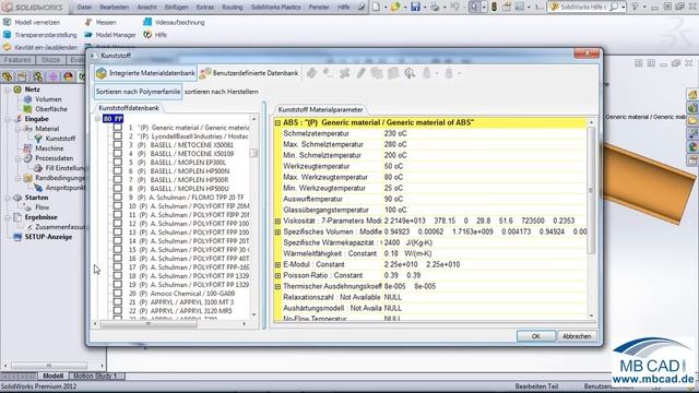 SolidWorks Plastics Teil 1 - deutsches Video Tutorial