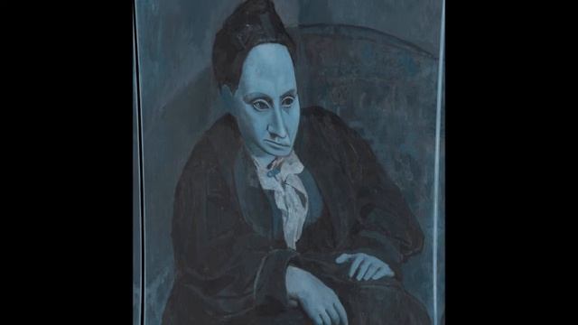 Grandpa, Puddle of Infinity (Image: Picasso's Portrait of Gertrude Stein)