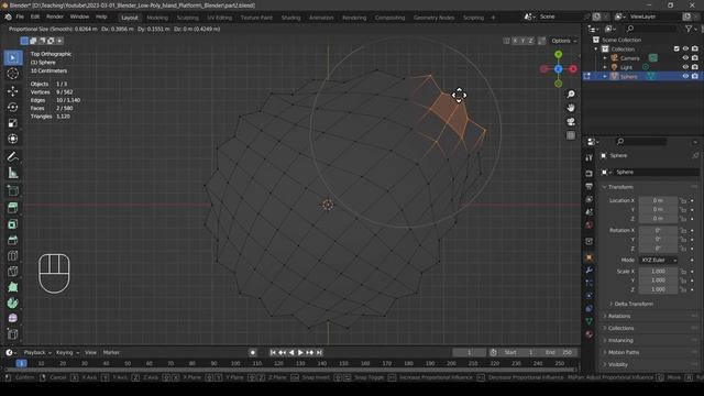 Low Poly Platform in Blender