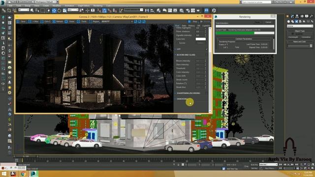 3ds Max exterior night render