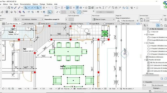 ARCHICAD 24: Les types de sélection