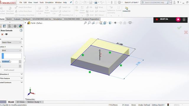 Desk Tidy - Half lap Joint box Solidworks tutorial