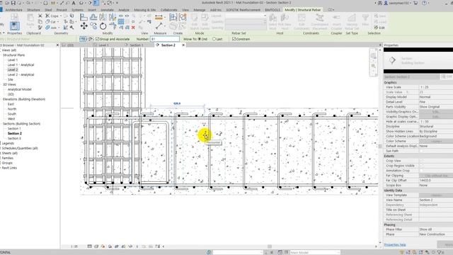 How to drawing of chair reinforcement in Revit 2021