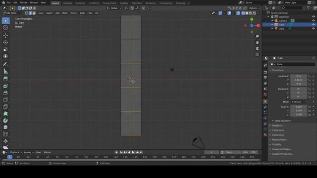 cut selected edges or loop cut selected edges in blender 2.8