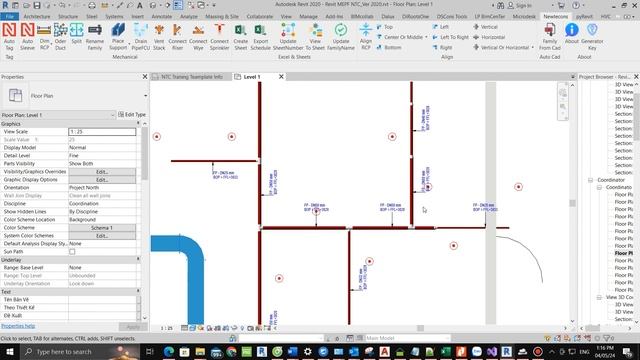 Tự động Tag ống -Revit API