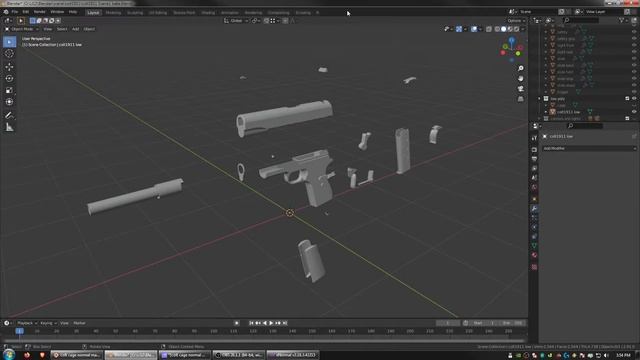 Blender 2.91 Baking normal maps from a high poly mesh