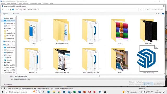 Como transformar blocos do Sketchup Em proxy - ENSCAPE