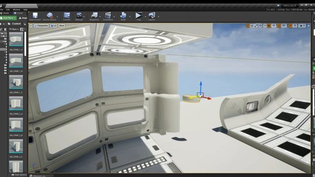 Retro-Futuristic Modular Sci-Fi Interior Props Demo - Unreal Engine