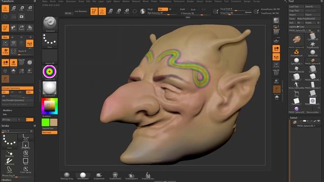 044 ZBrush Polypaint Options