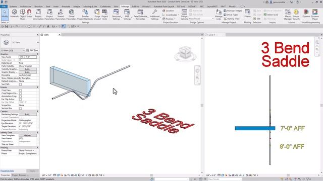 Revit Electrical: Modeling and Editing Conduit Bends Fast and Efficiently in 2D views