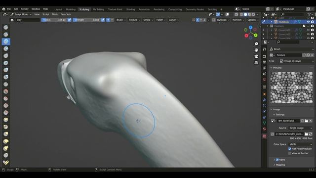 Feathered Dragon | Sculpting Part 2 | Intermediate Blender Tutorial