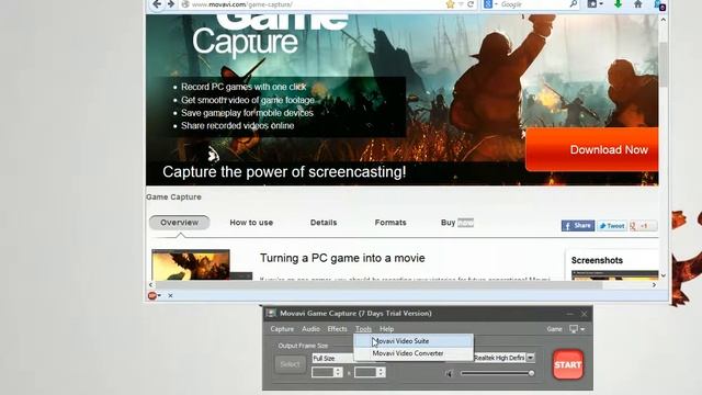 Recording Software: Movavi
