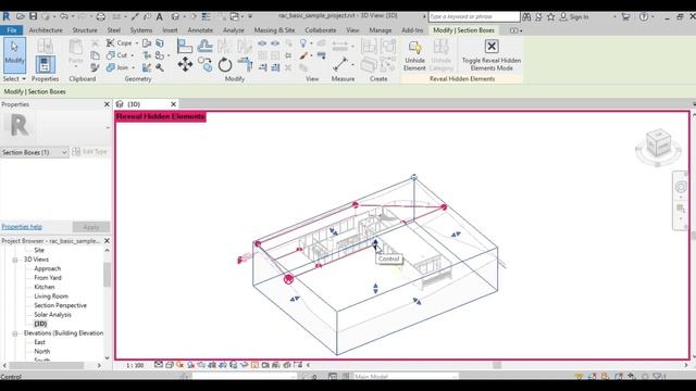 3D Axon Floor Plan in Revit