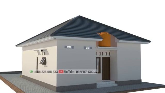 Modern House, Ukuran 9x11,5 II 3 K. Tidur II Desain Rumah Minimalis Lantai 1