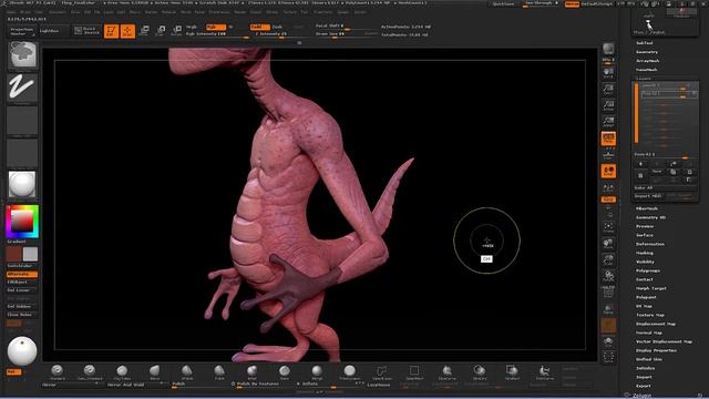 001 ZBrush Posing A Character Using TransposeMaster